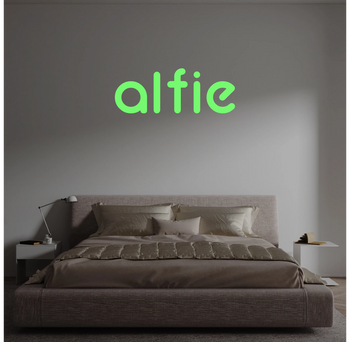Custom text: alfie
