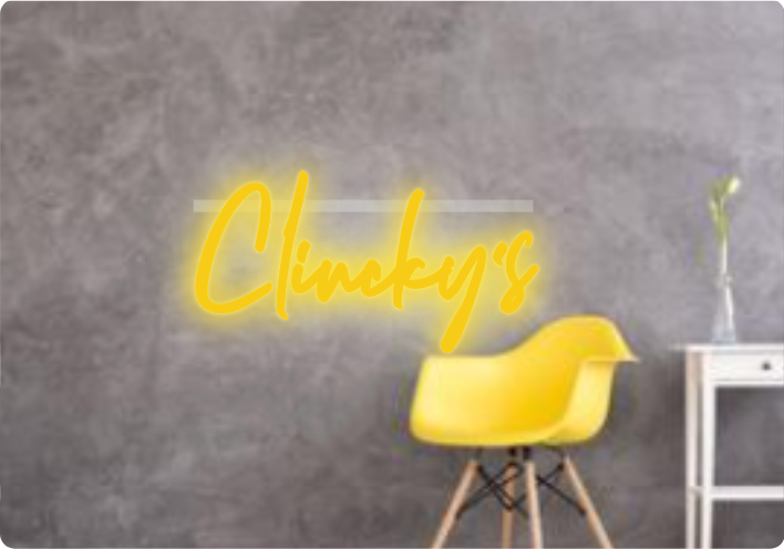 Custom text: Clincky