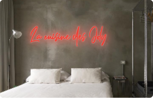 Custom text: La cuisine des Joly