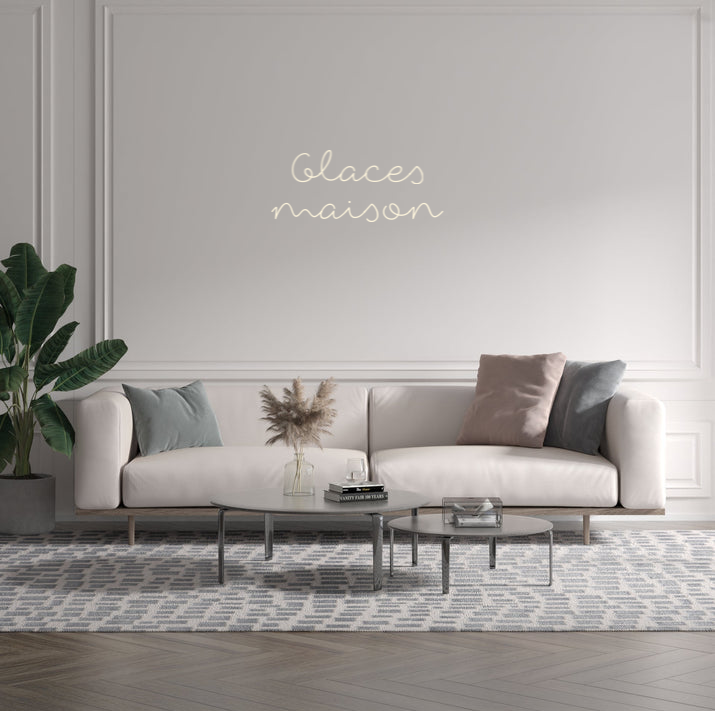 Custom text: Glaces
maison