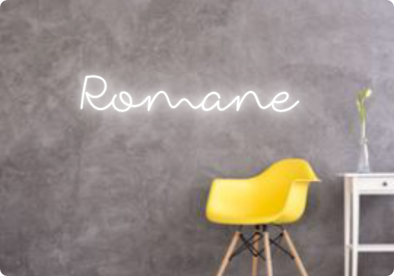 Custom text: Romane