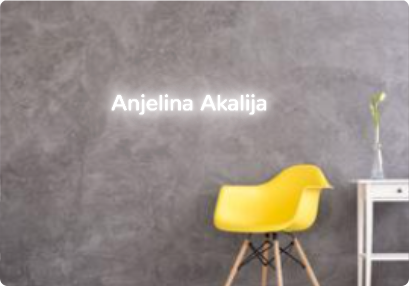 Custom text: Anjelina Akalija