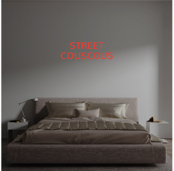 Custom text: STREET
COUSCOUS
