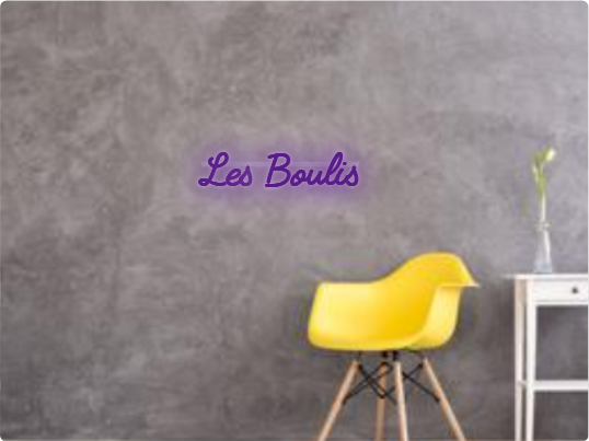 Custom text: Les Boulis