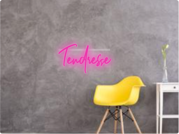 Custom text: Tendresse