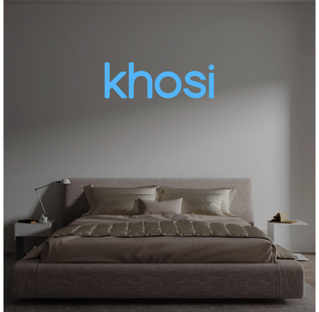 Custom text: khosi