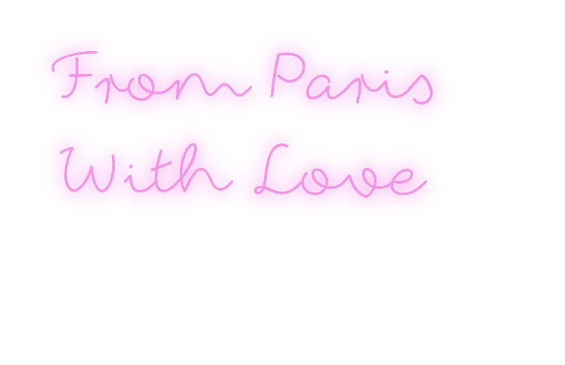 Custom text: From Paris
With Love