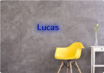 Custom text: Lucas