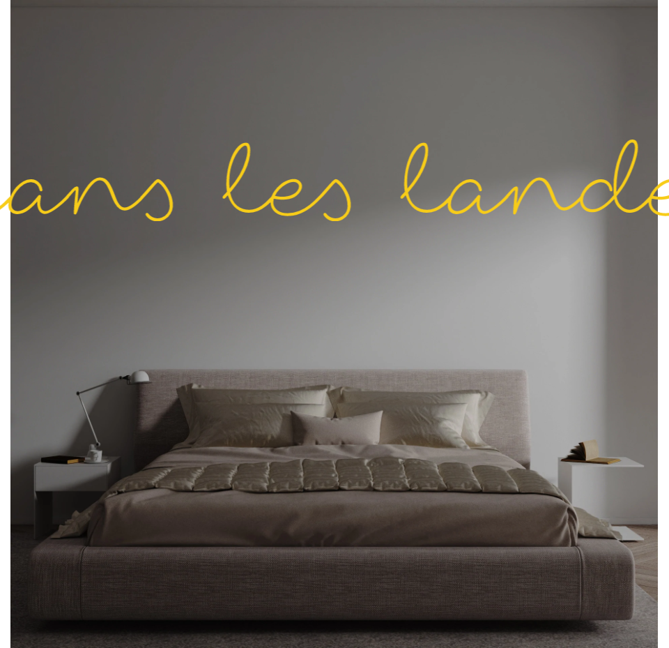 Custom text: dans les landes
