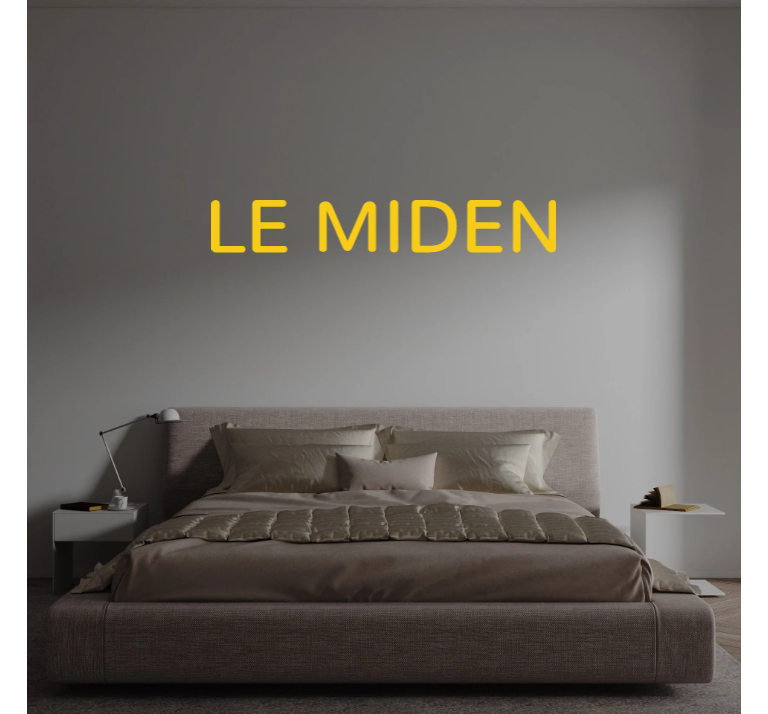 Custom text: LE MIDEN