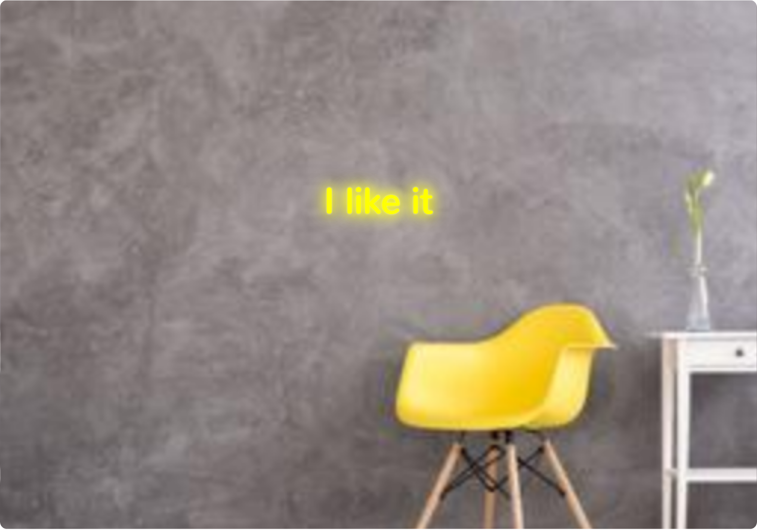 Custom text: I like it