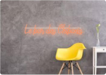 Custom text: Le bar des Chibanis