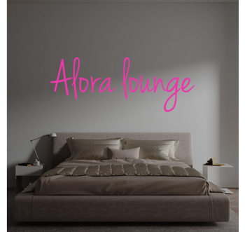 Custom text: Alora lounge