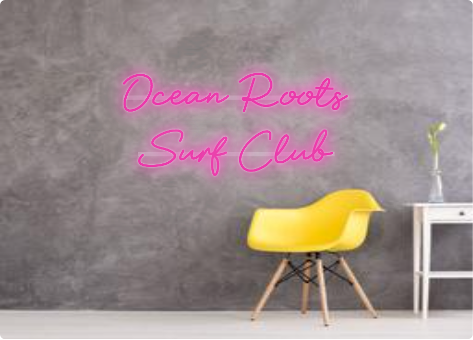 Custom text: Ocean Roots
Surf Club