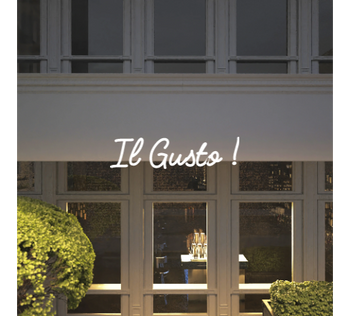 Custom text: Il Gusto !