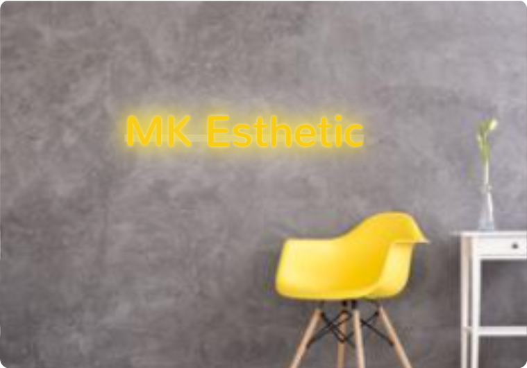 Custom text: MK Esthetic