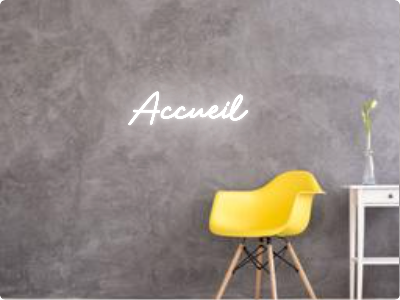 Custom text: Accueil