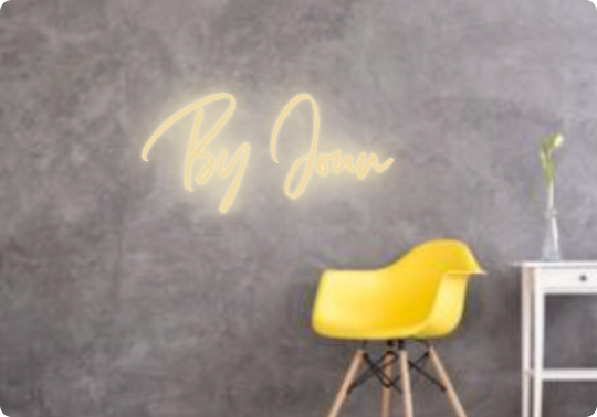 Custom text: By Joun