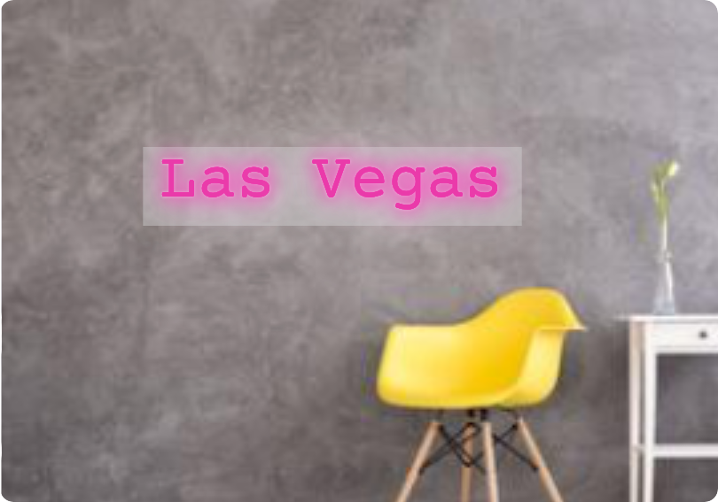 Custom text: Las Vegas