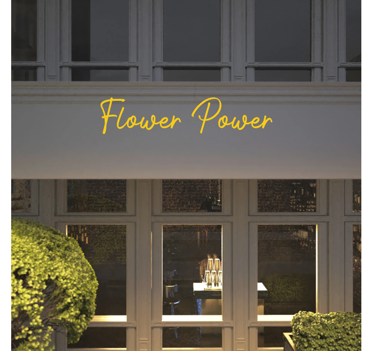 Custom text: Flower Power