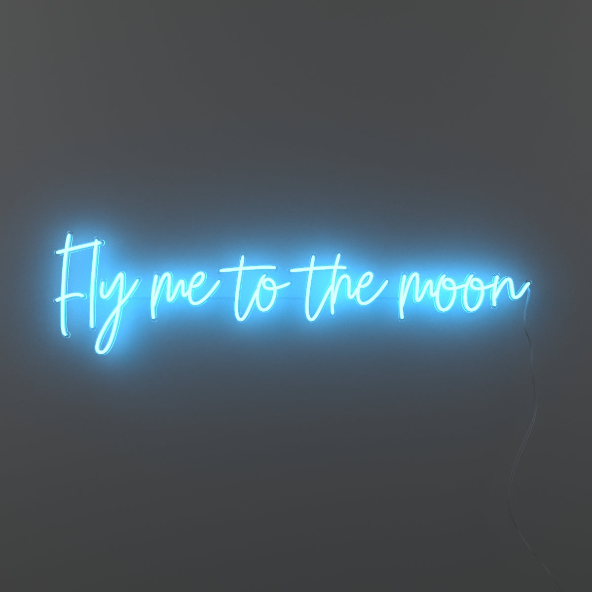Fly me to the moon, signe en néon LED