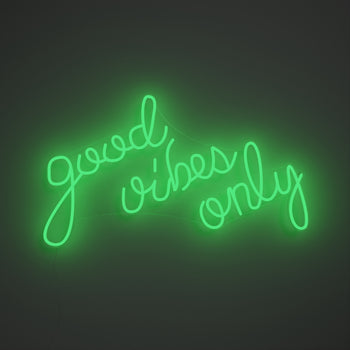 Good Vibes Only - signe en néon LED