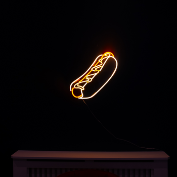 Hot Dog, signe en néon LED