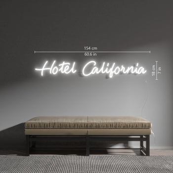 Hotel California, signe en néon LED