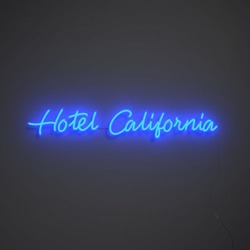 Hotel California, signe en néon LED