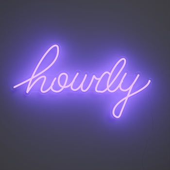 Howdy by Steffi Lynn - signe en néon LED