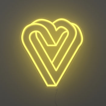 Infinity Heart - signe en néon LED