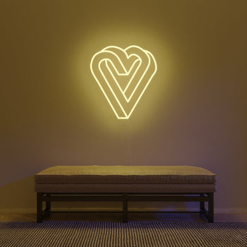 Infinity Heart - signe en néon LED