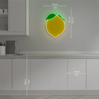 Lemon - signe en néon LED