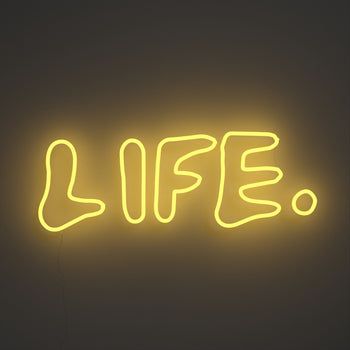 Life by Gregory Siff, signe en néon LED