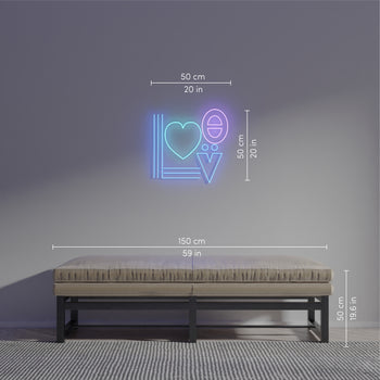 Love by Jonathan Adler, signe en néon LED