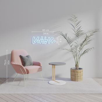Magic by Gregory Siff, signe en néon LED