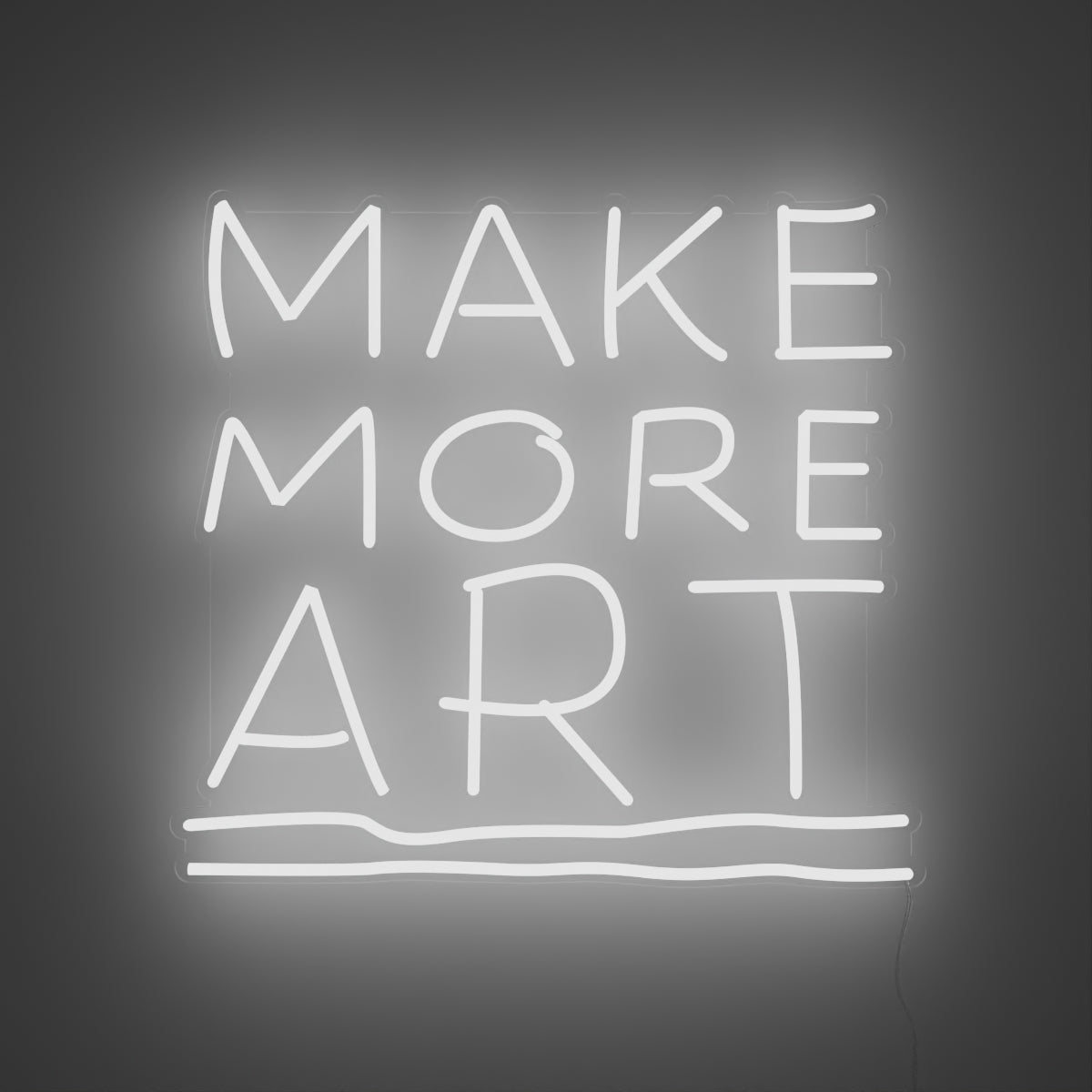 Make More Art - signe en néon LED