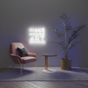 Make More Art - signe en néon LED