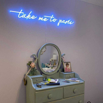 Take me to paris by Melissa - signe en néon LED