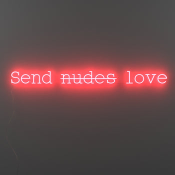 Send love, signe en néon LED