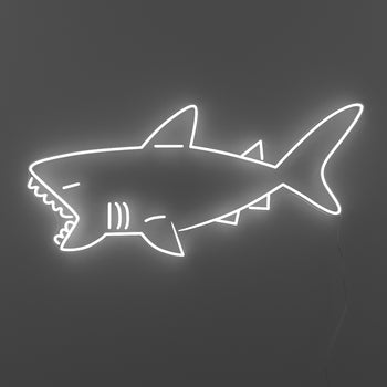 Shark - signe en néon LED