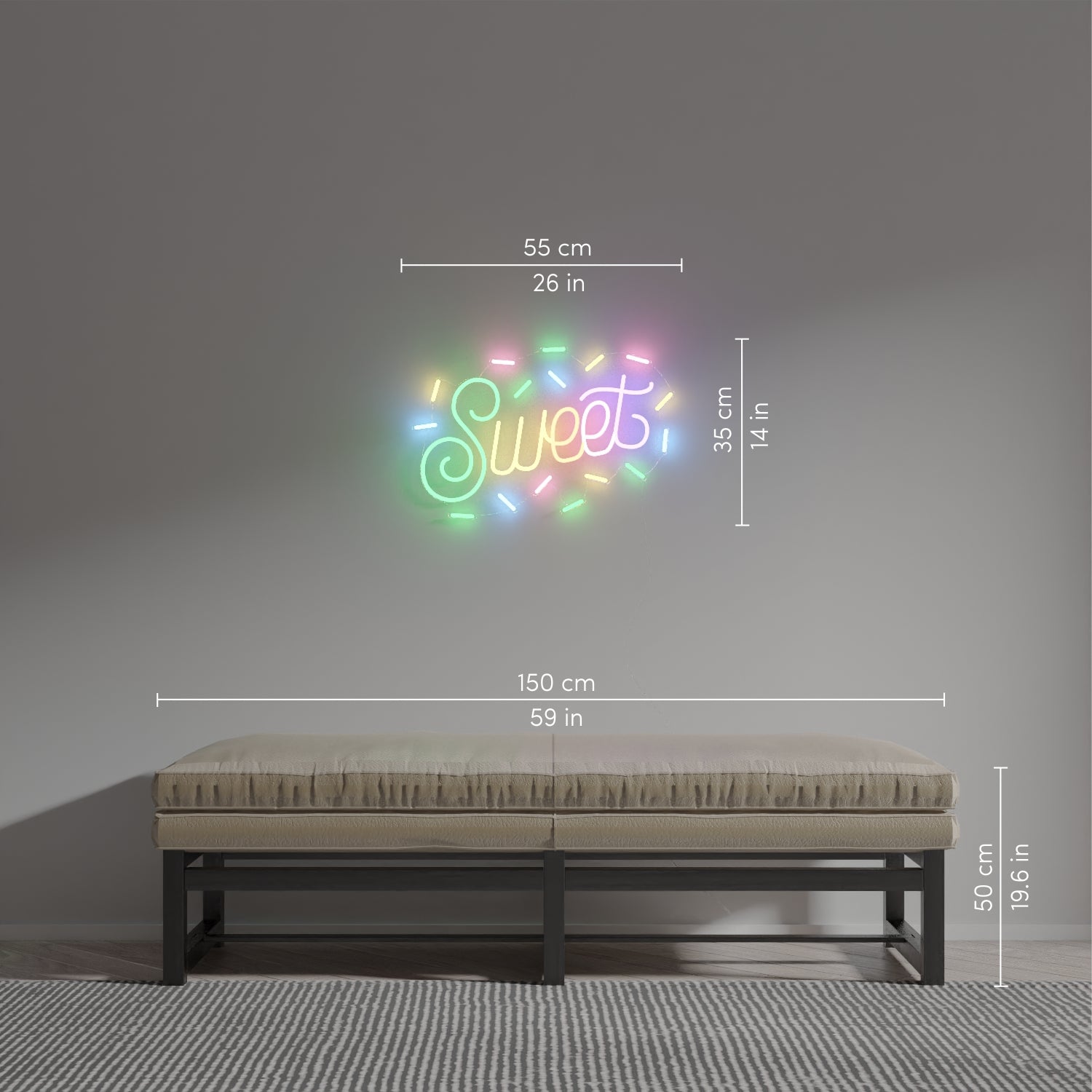 Sweet by Joanna Behar - Signe en néon LED
