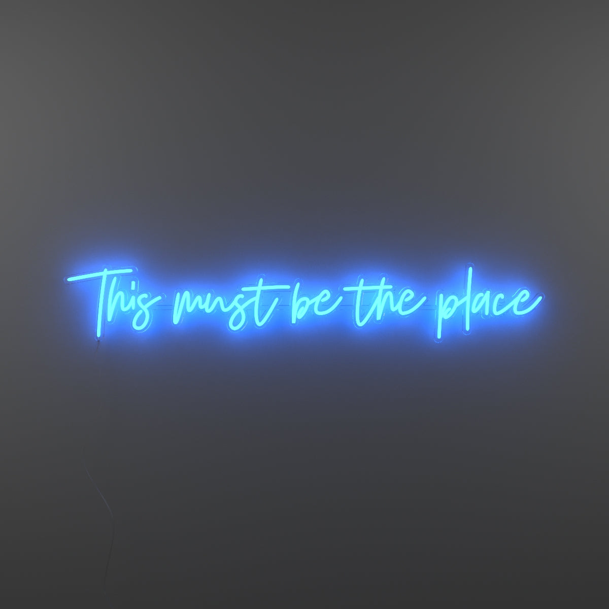 This must be the place - signe en néon LED