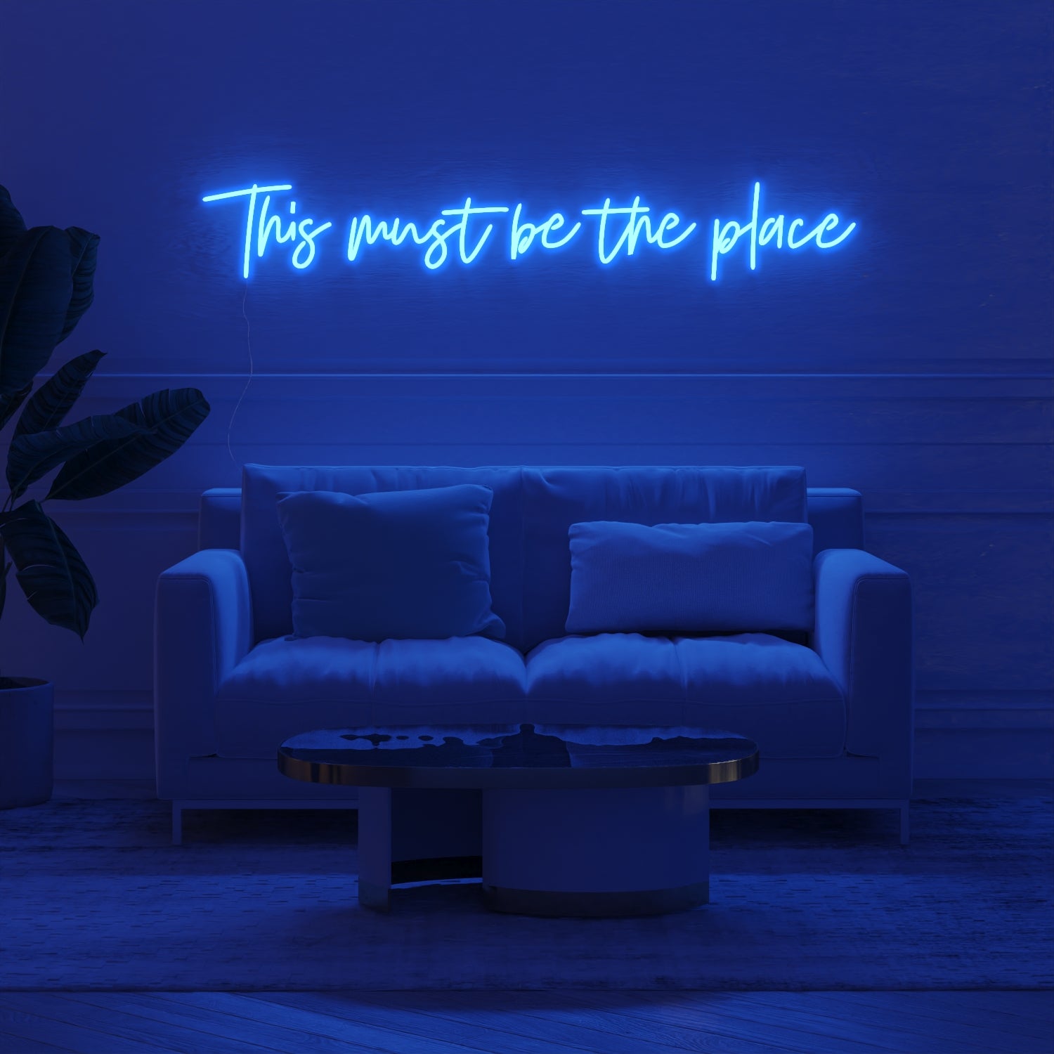 This must be the place - signe en néon LED