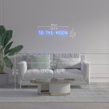 To the moon - Signe en néon LED