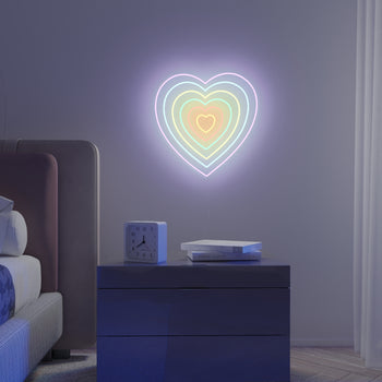 Unlimited Heart - signe en néon LED