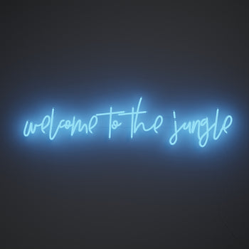 Welcome to the jungle - Signe en néon LED