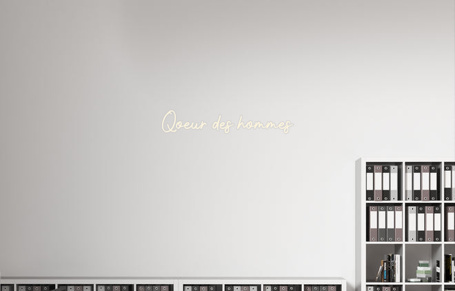 Custom text: Qoeur des hommes