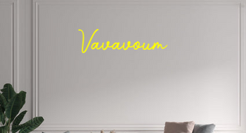 Custom text: Vavavoum