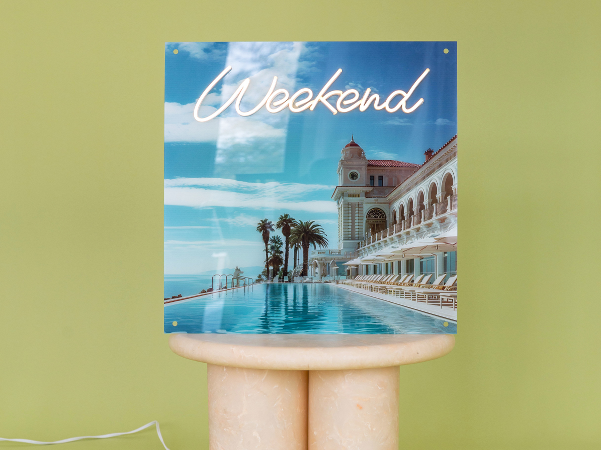 Weekend by Yellowpop Wonderland, Zeichen aus LED-Neonlicht
